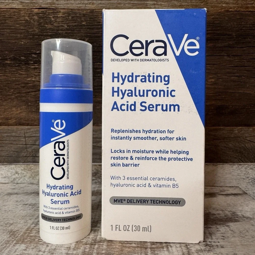 Cerave Hyaluronic Acid Serum for‎ Face with Vitamin B5 and Ceramides 1 oz.